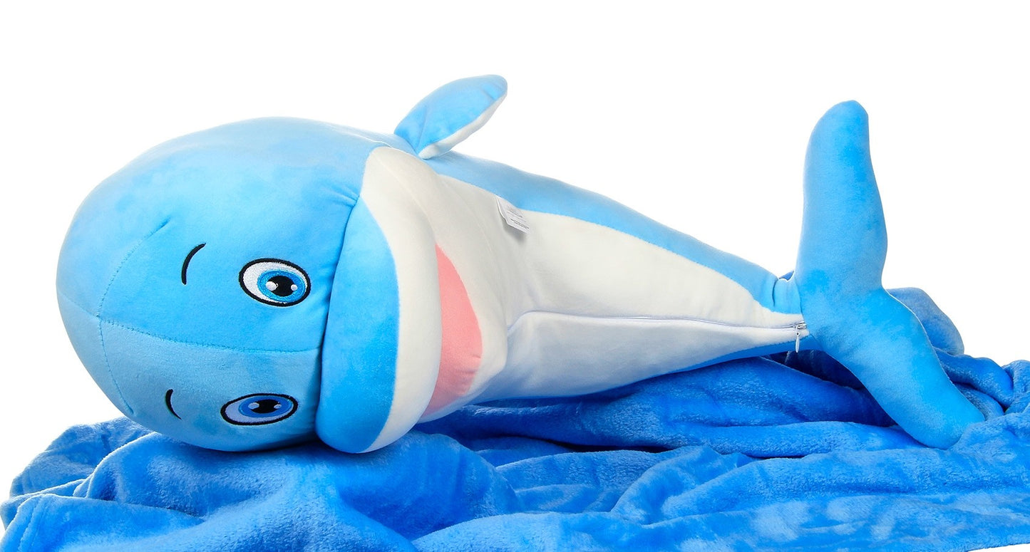 Huggie Pal - Finn the Dolphin Plush & Blanket