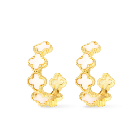 Clover Hoop Earrings