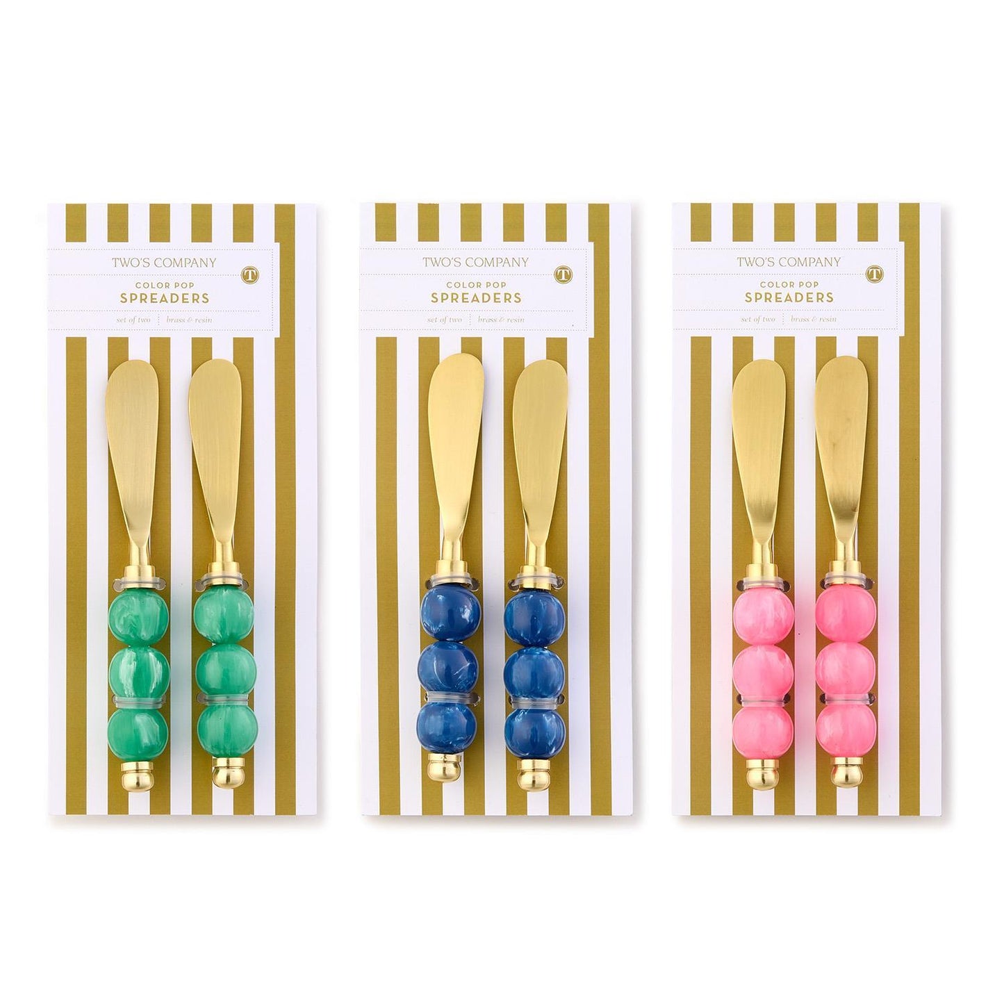 color pop spreaders   green, pink or blue  2 pk