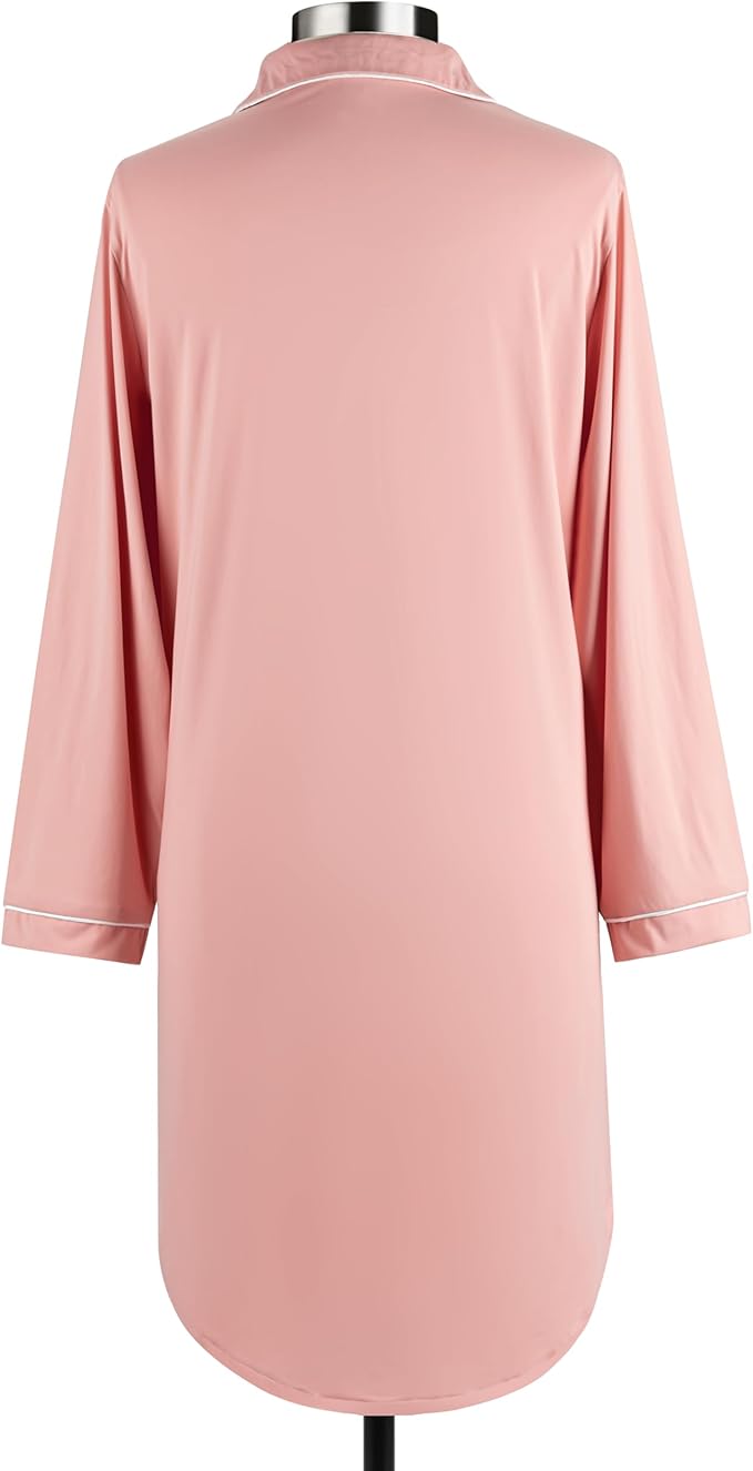 Cooling Night Shirts Long Sleeve
