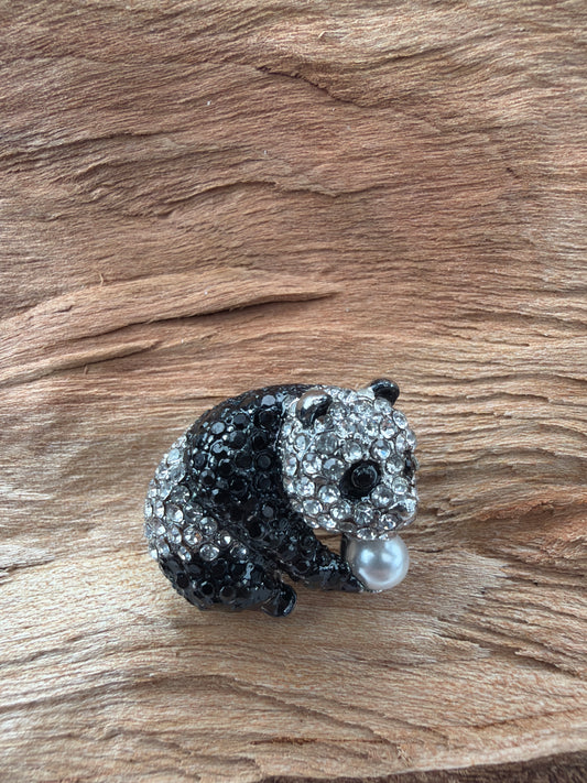 Panda Bear Brooch