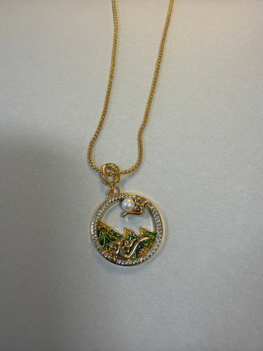 Necklace  Gold Freshwater Pearl/Brass