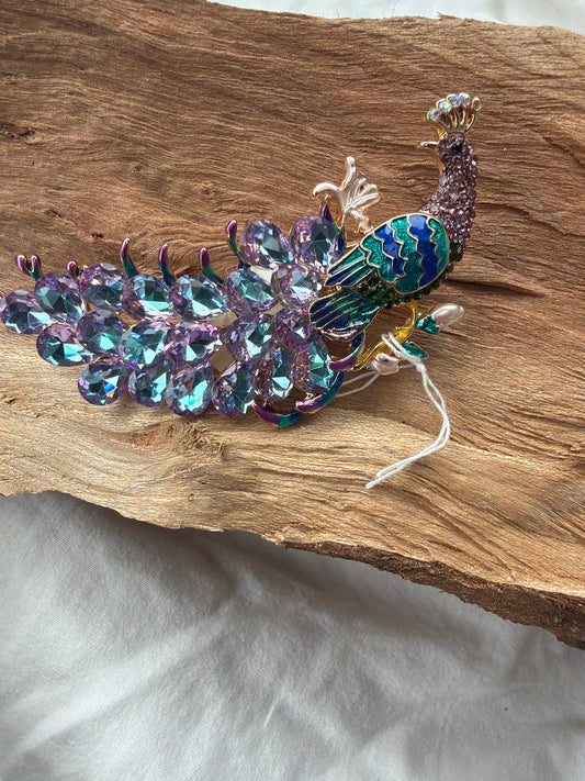 Peacock Brooch