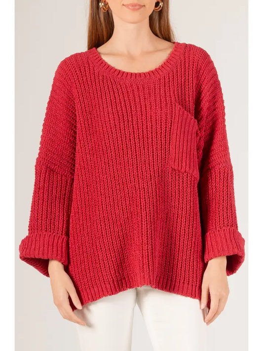 Chenille Knit Oversized Sweater