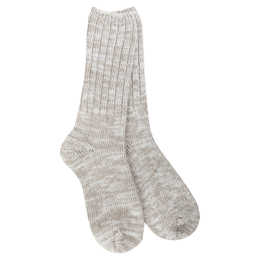 Ragg Crew Socks - Mushroom