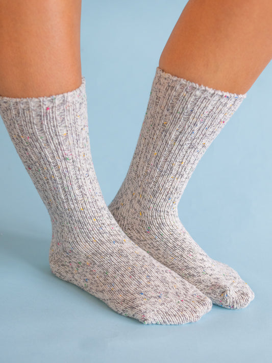 Ragg Crew Socks - Rocky Confetti