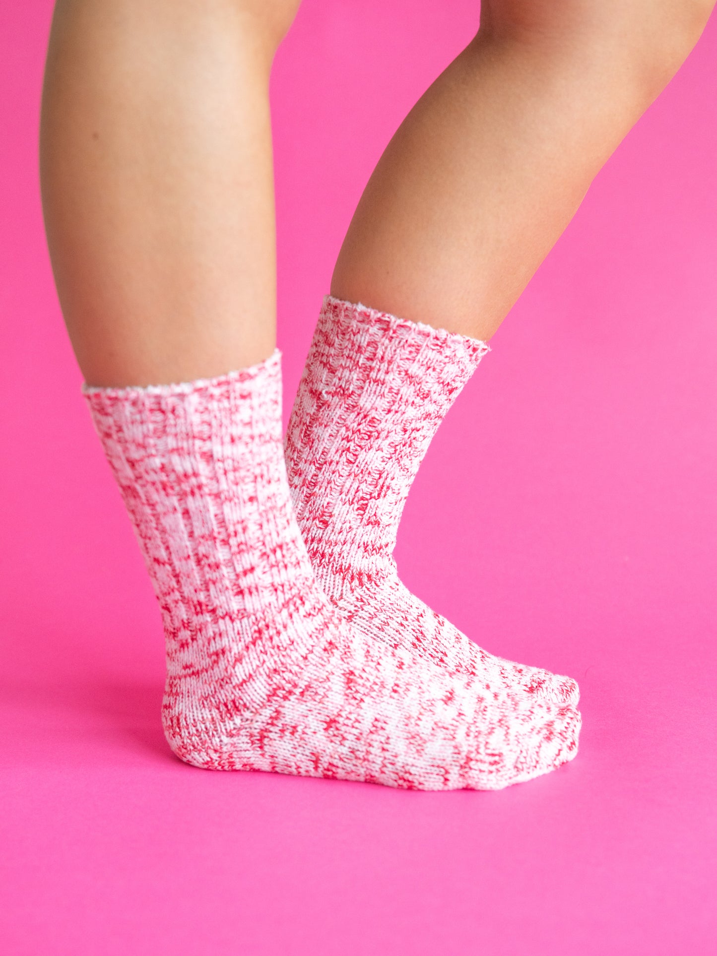 Ragg Crew Socks - Peppermint