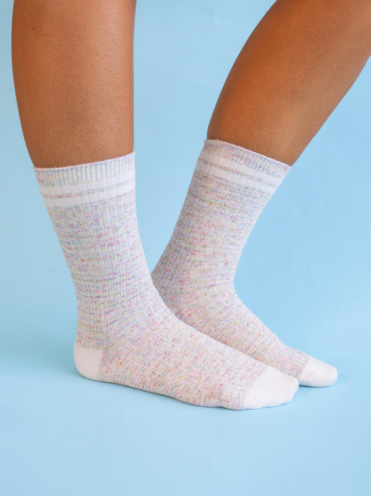 Lights Weight Rugby Crew Socks -Birthday Cake