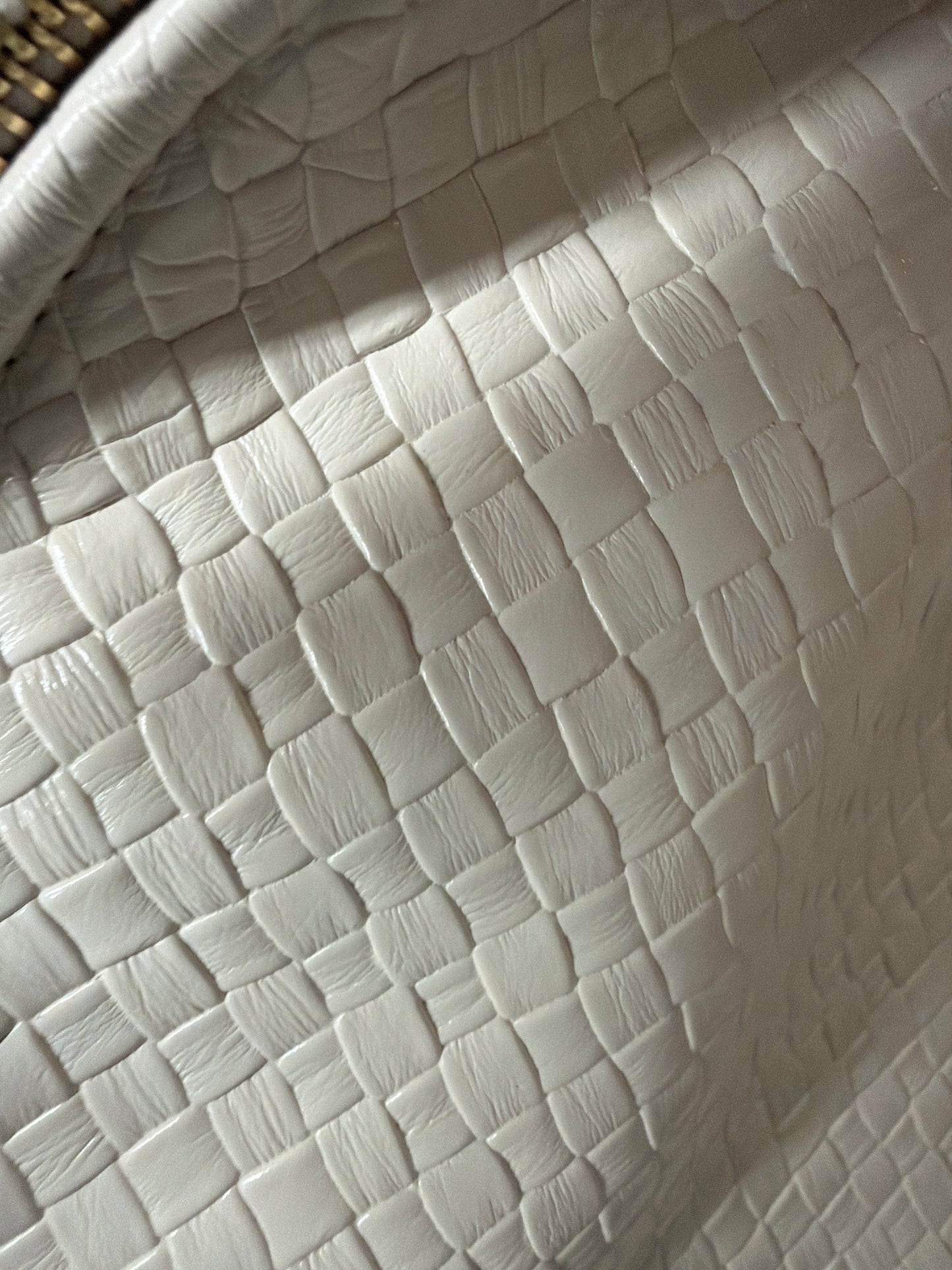 Vegan Faux Woven Hobo