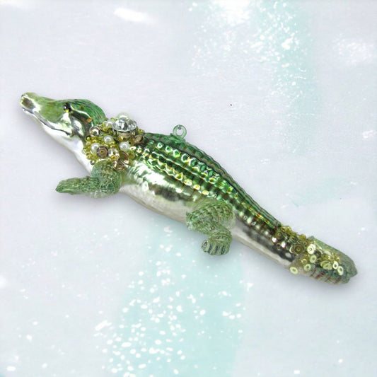 Shimmer Aligator Ornament
