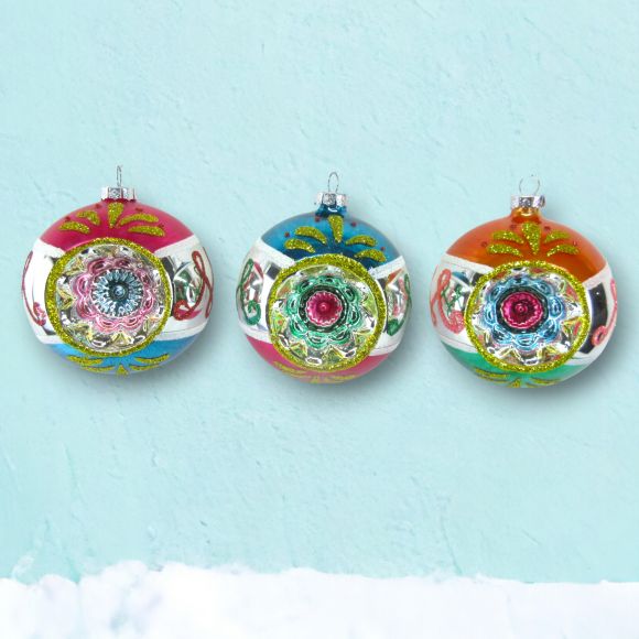 Vintage Ball Ornaments - asst.