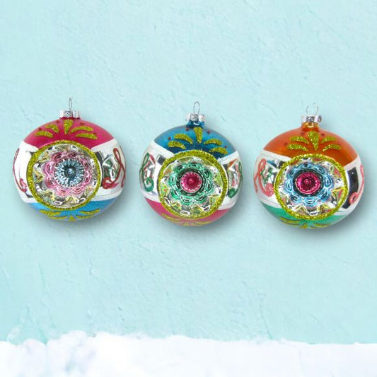 Vintage Ball Ornaments - asst.