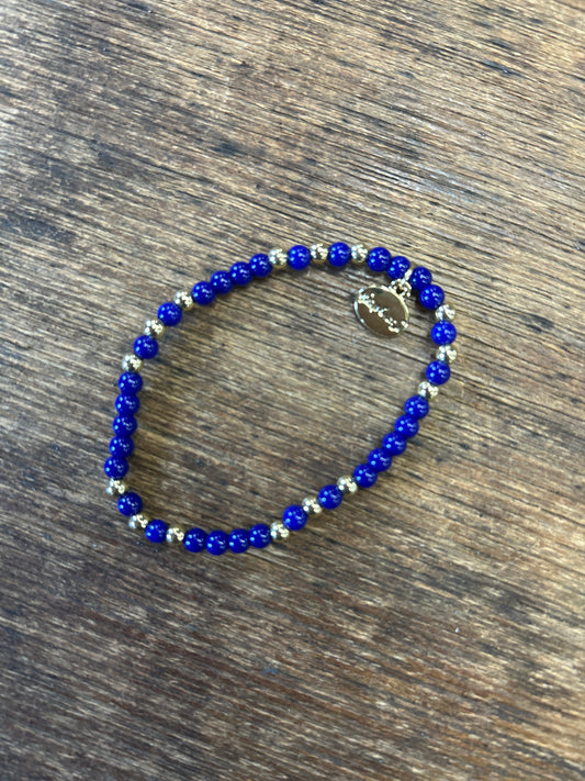 Blue Glass Stone Bracelet