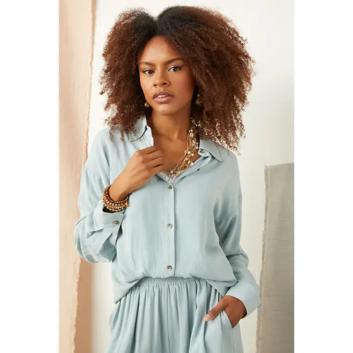 Soft Button Down Top