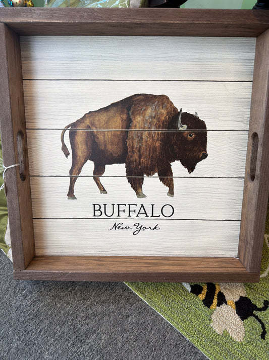 wooden buffalo tray