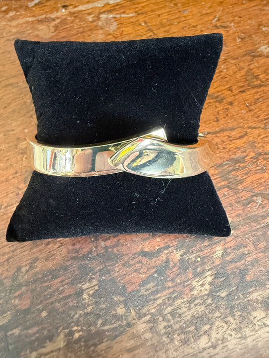 Hinged Cuff Bracelet Crossover