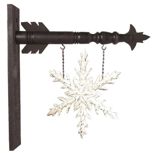 Snowflake with Glitter Sign