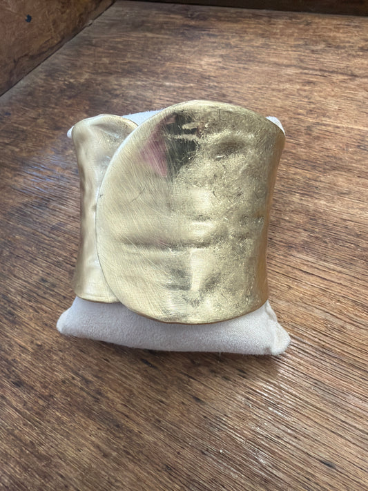 BRACELET GOLD CUFF WIDE