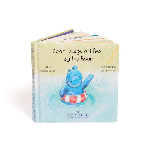 Warmies "Don't Judge a T-Rex  By His Roar" Board Book