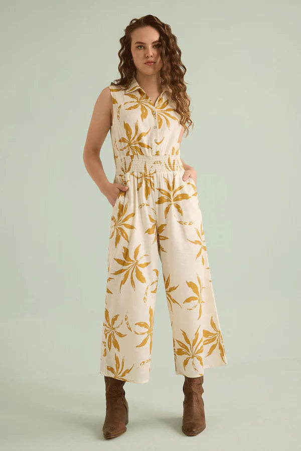 Melanie Jumper White and Gold