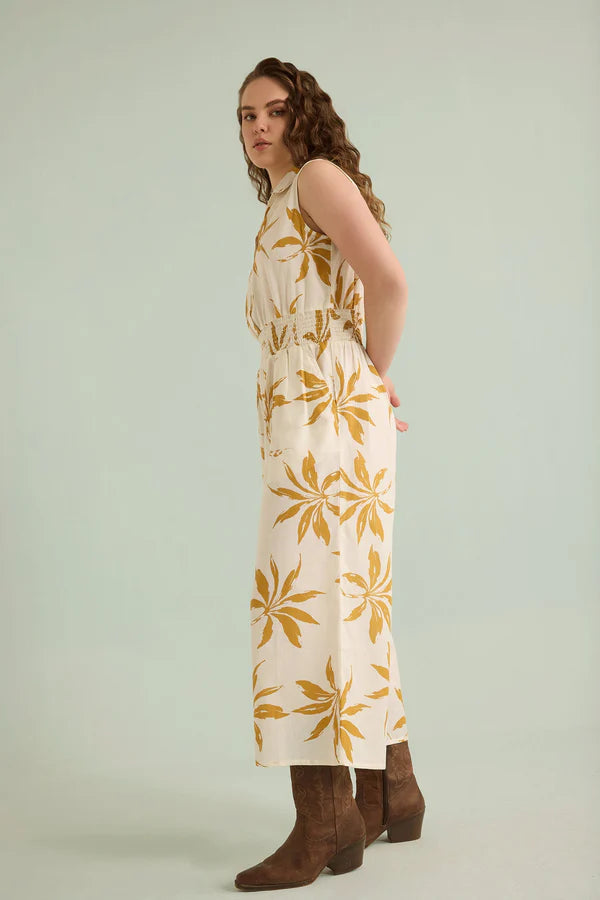 Melanie Jumper White and Gold