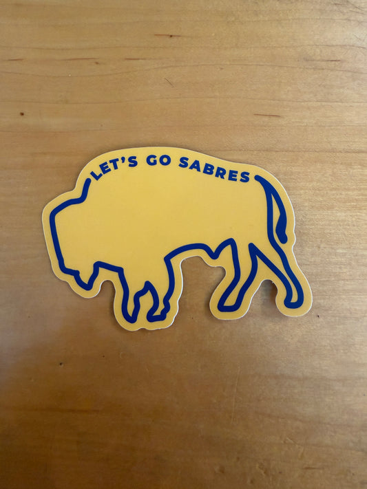 Let’s Go Sabres Sticker