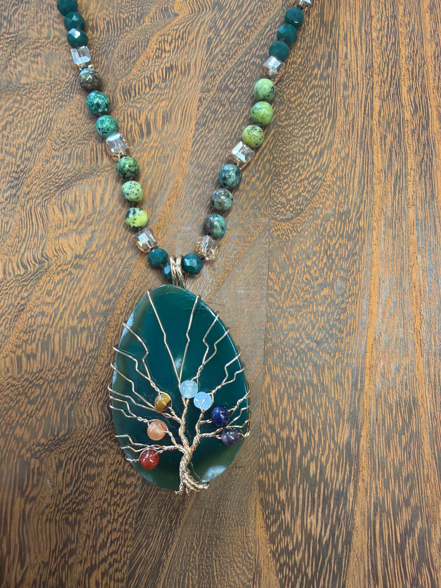 Long Tree Of Life Pendent Necklace