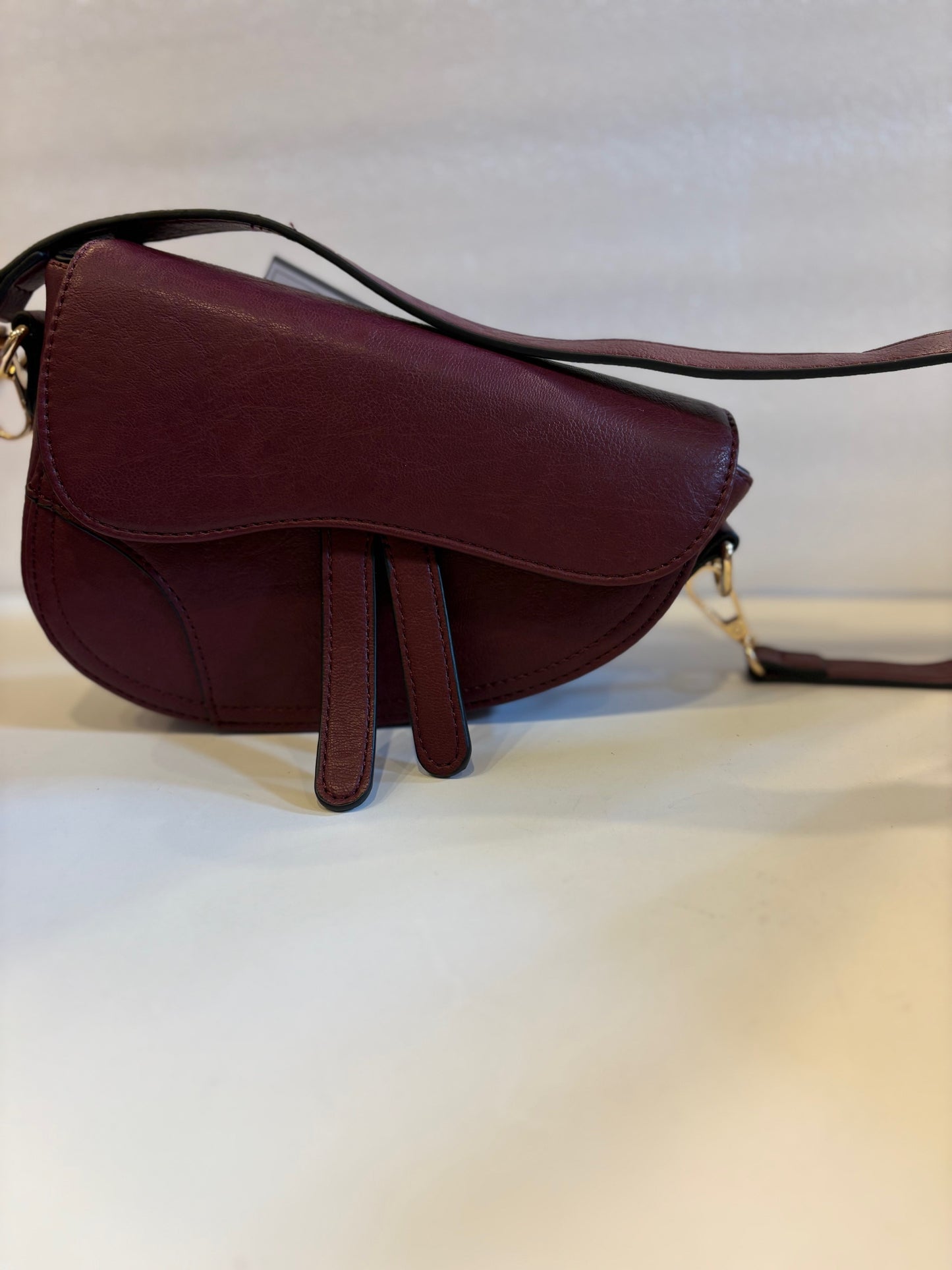 Marisol Asymmetrical Saddle Bag Purse