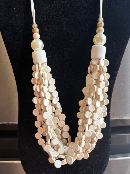 Multi-strand Wooden Necklace