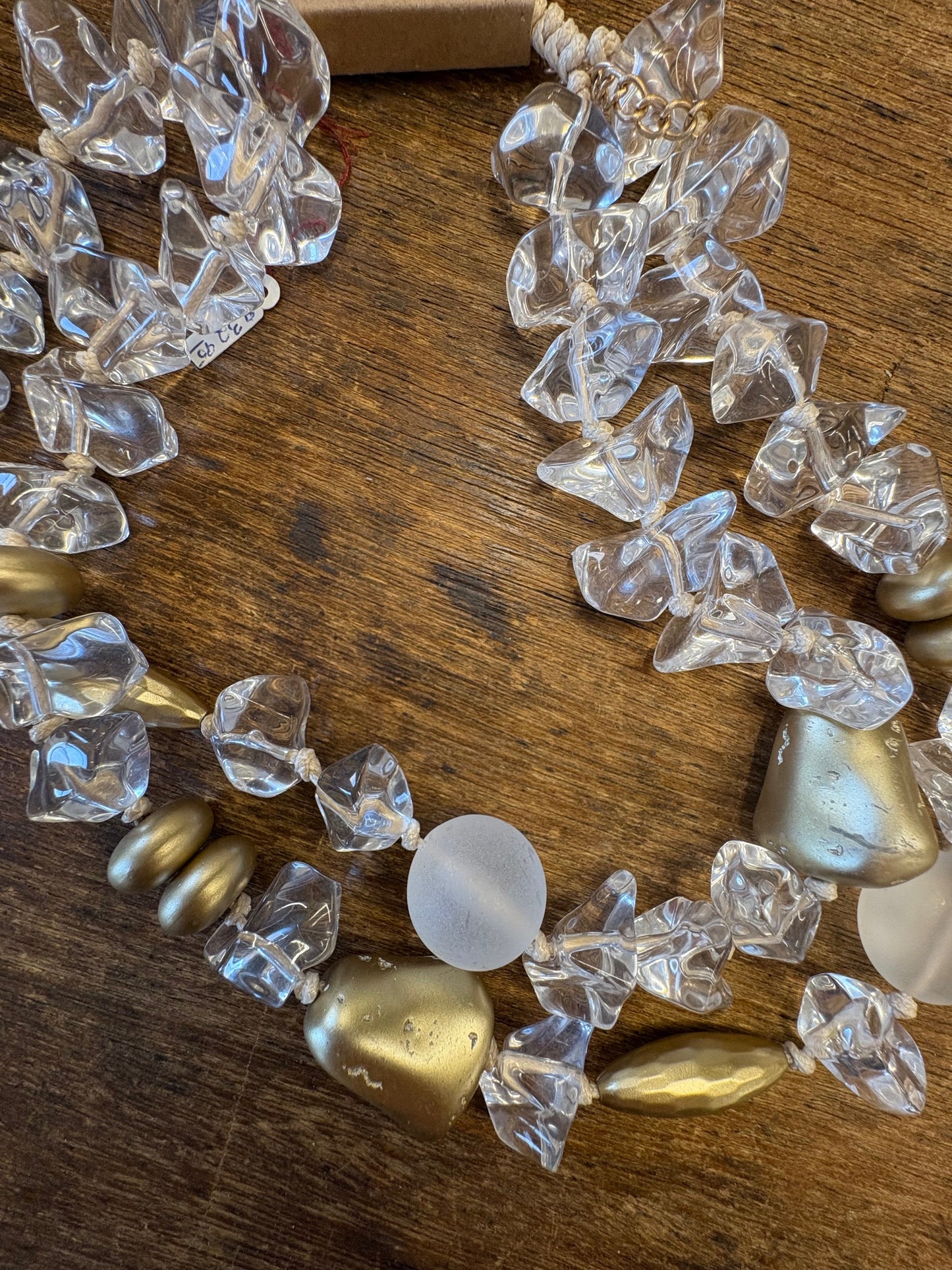 Clear/Gold Necklace