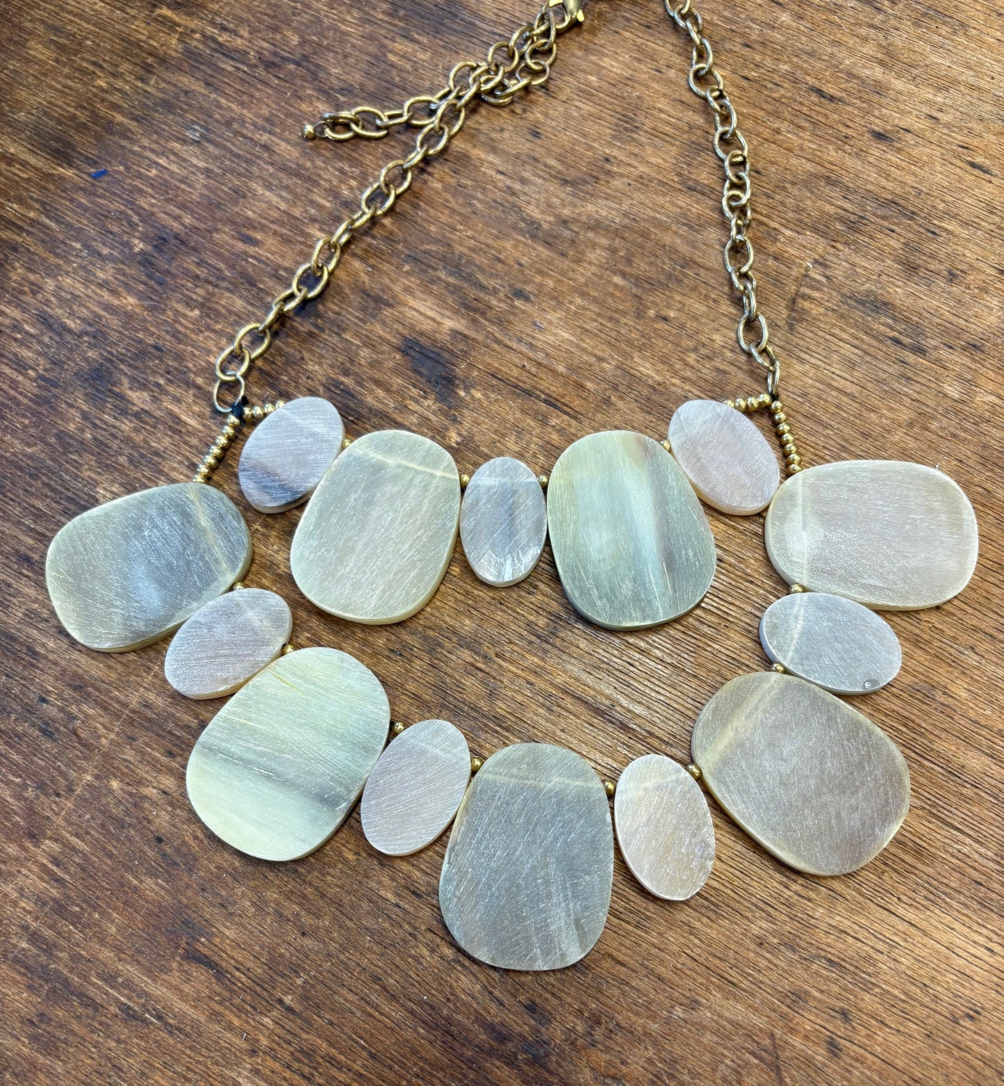 Green Geometric Necklace