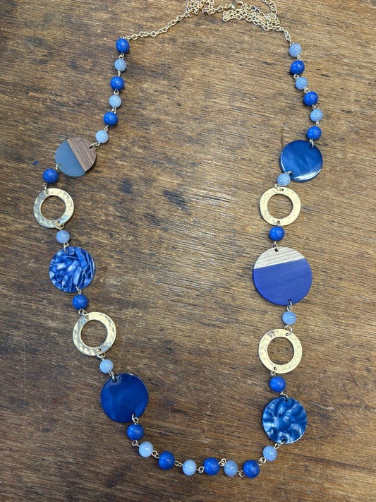 Blue & Gold Necklace
