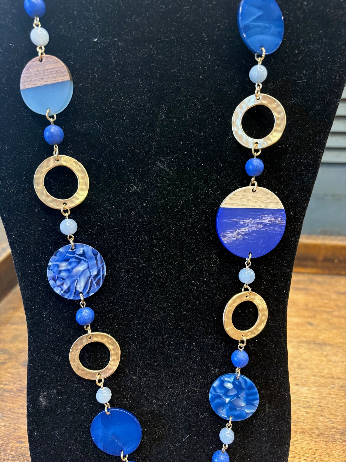 Blue & Gold Necklace