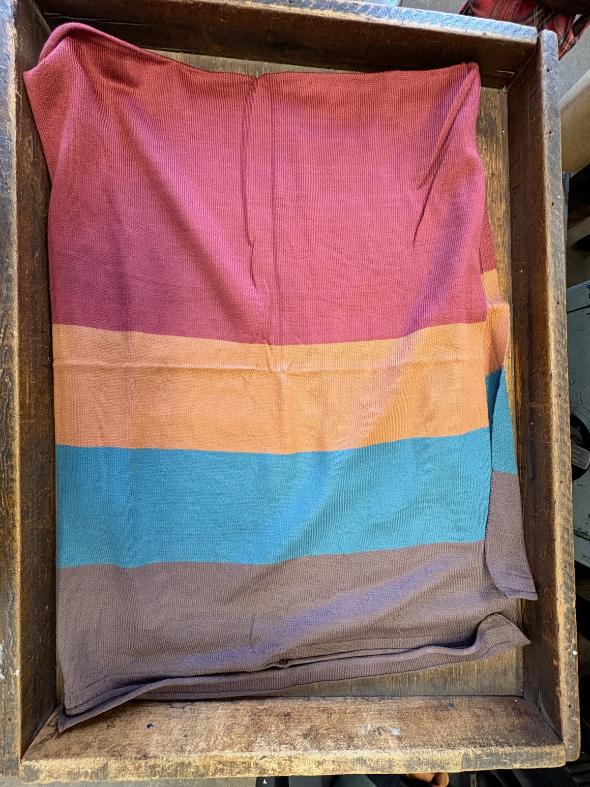 Color Block Bordeaux Cardi Wrap
