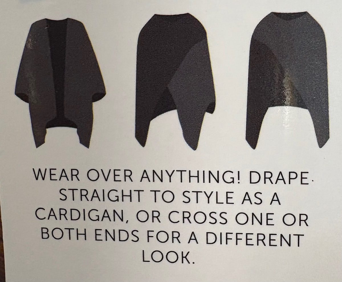 Color Block Bordeaux Cardi Wrap