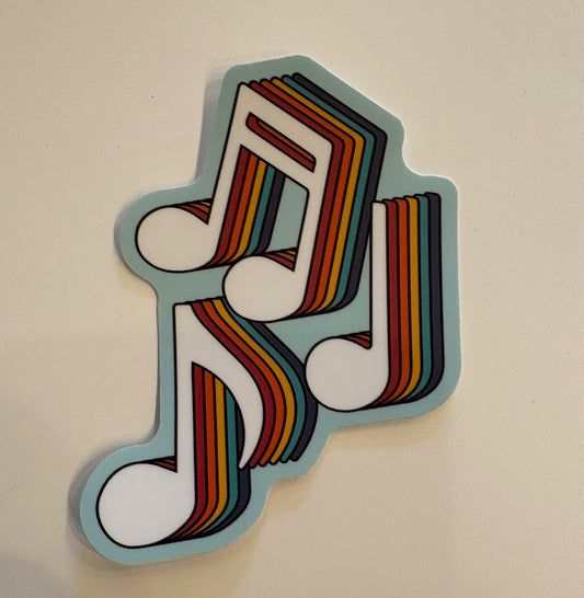 STICKER MUSIC NOTES