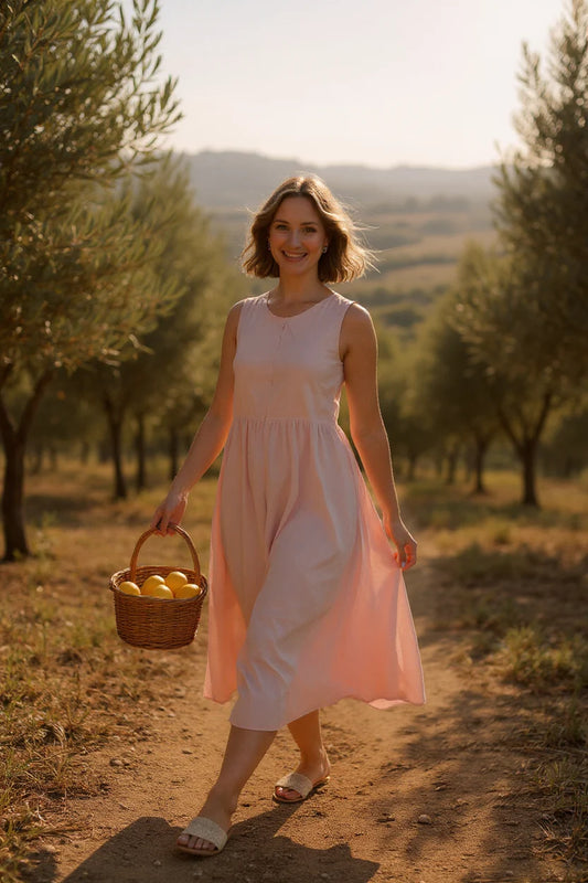 Linen Sleeveless Dress