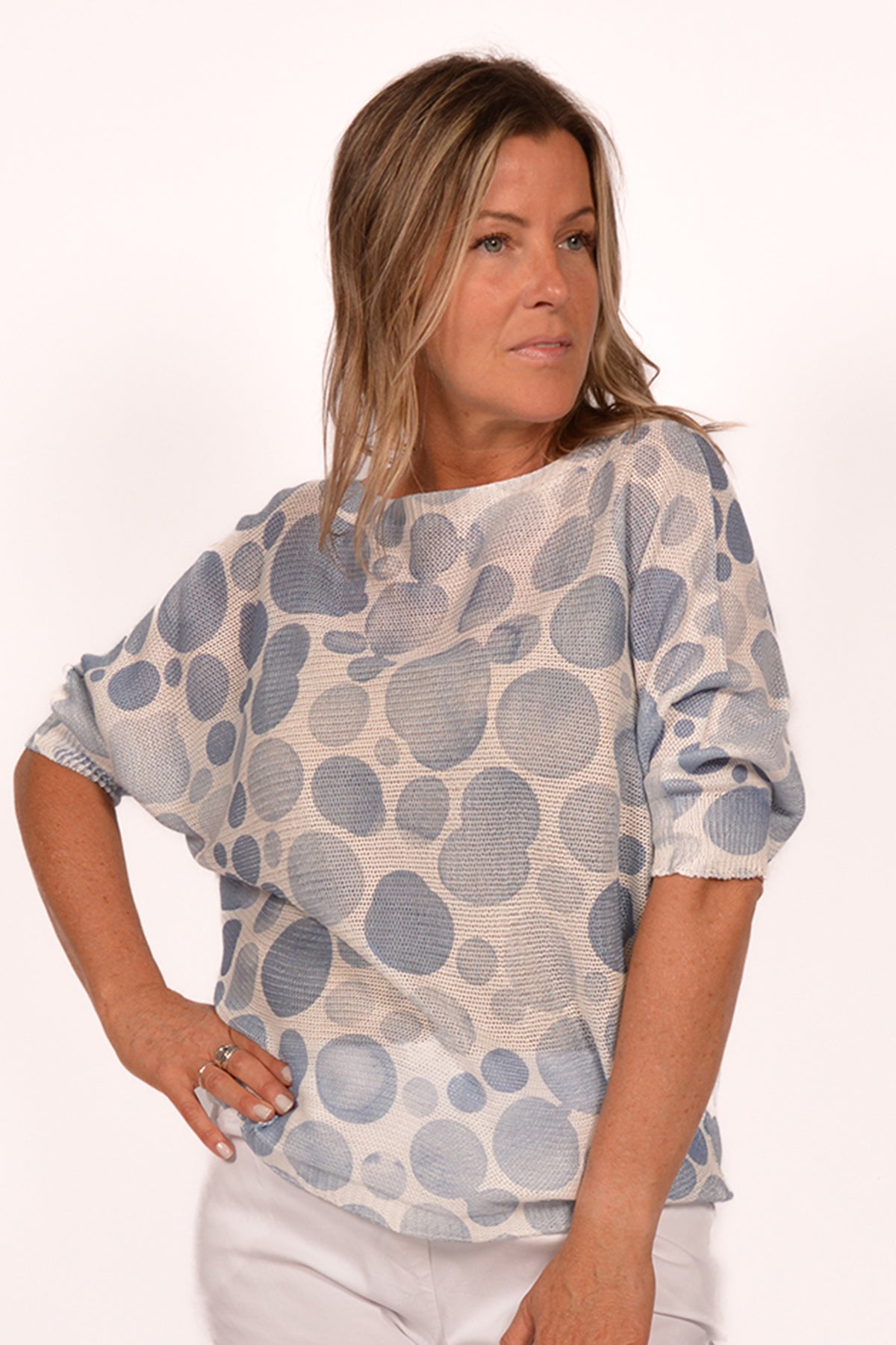 Polka Dog Knit Top