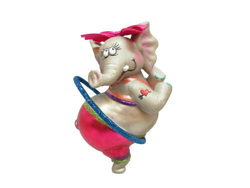 Elephant/ hula hoop Ornament