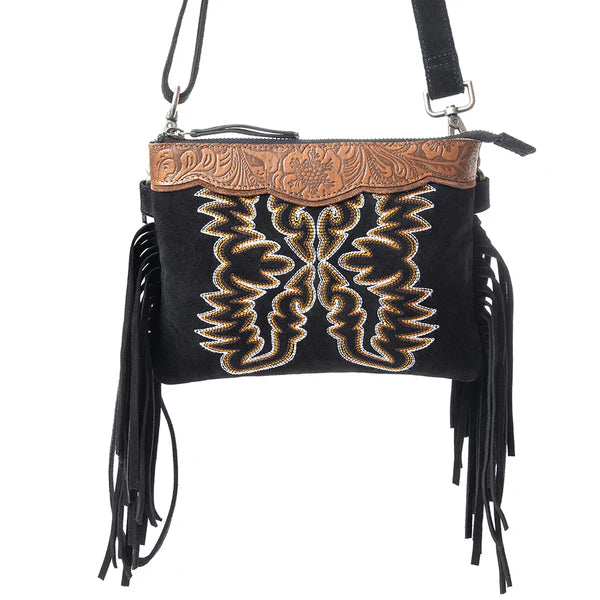 Desert Wing Crossbody Bag in Black