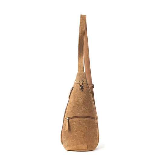 Marigold Sling Bag in Brown Leather