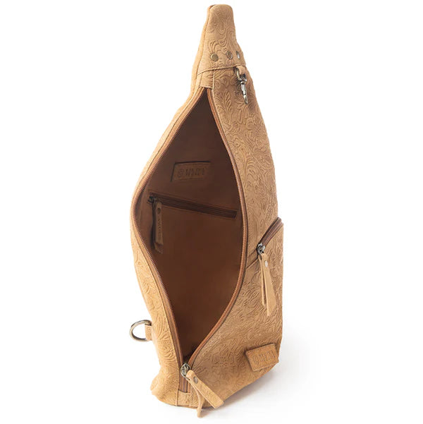 Marigold Sling Bag in Brown Leather