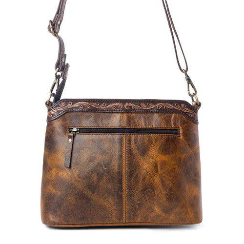 Prairie Forge Studded Hairon Leather Bag