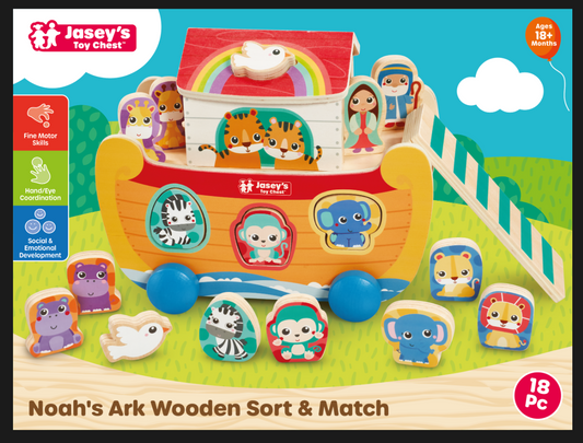 Noah's Ark Wooden Sort & Match