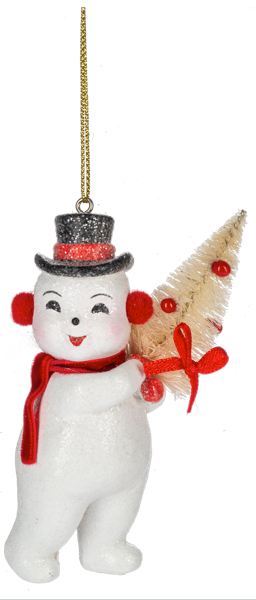 Vintage Snowman Ornament