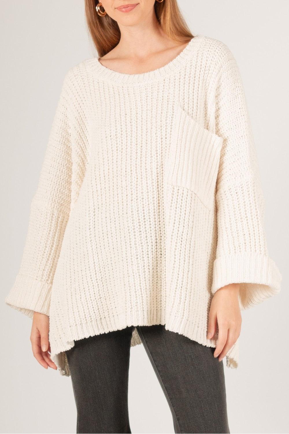 Chenille Knit Oversized Sweater