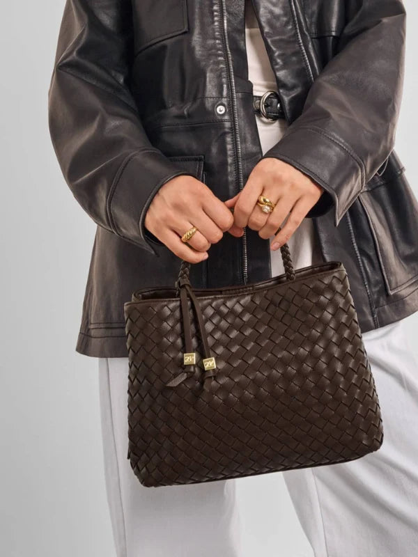 Nova Hand Woven Top Handle Bag
