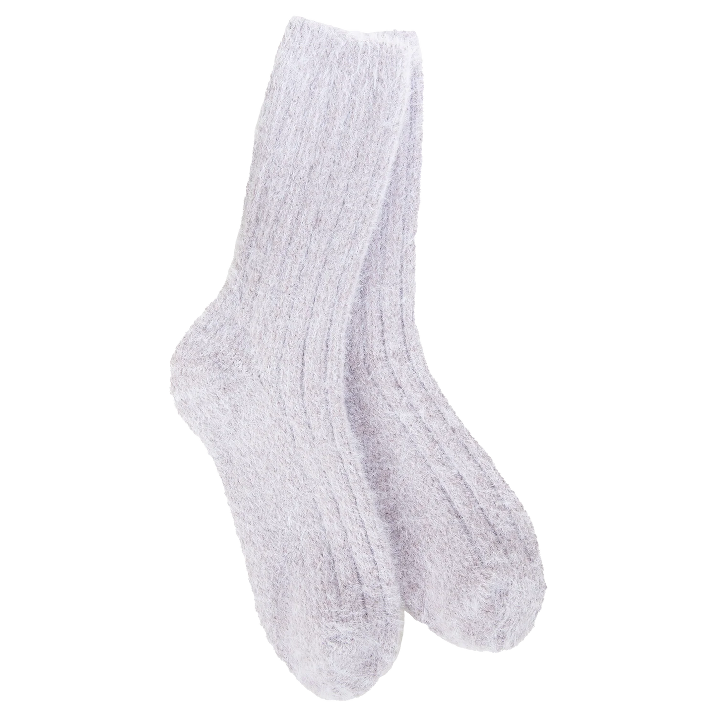 Ragg Feather Crew Socks - Lilac