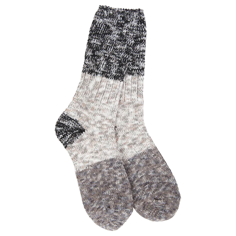 Ragg Crew Socks - Stone CB Multi