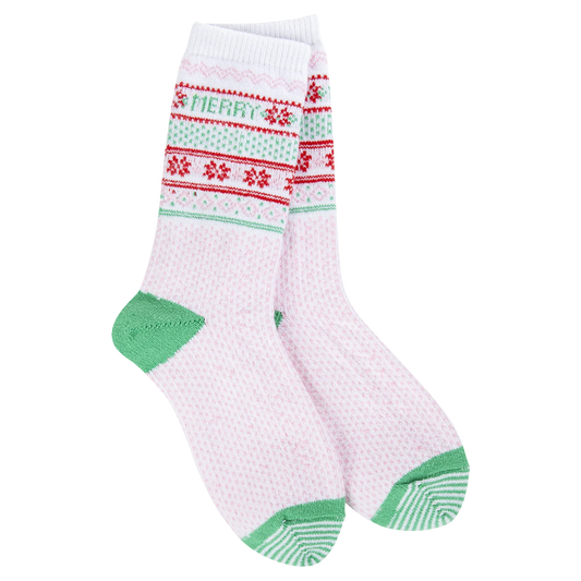 Merry Christmas Mini Crew Socks